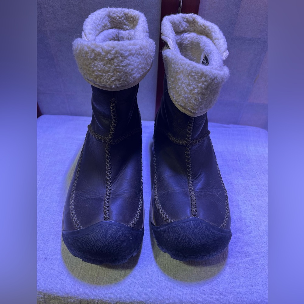 Keen Warm Dry Hoodoo Brown and Cream Winter Boots